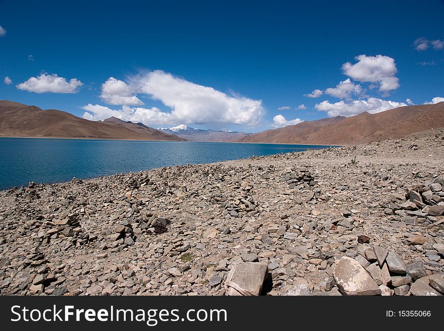 Lake In Tibet, China