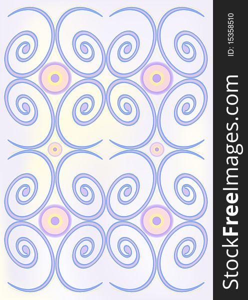 Spiral background with stylized decorative swirls. EPS10. Spiral background with stylized decorative swirls. EPS10
