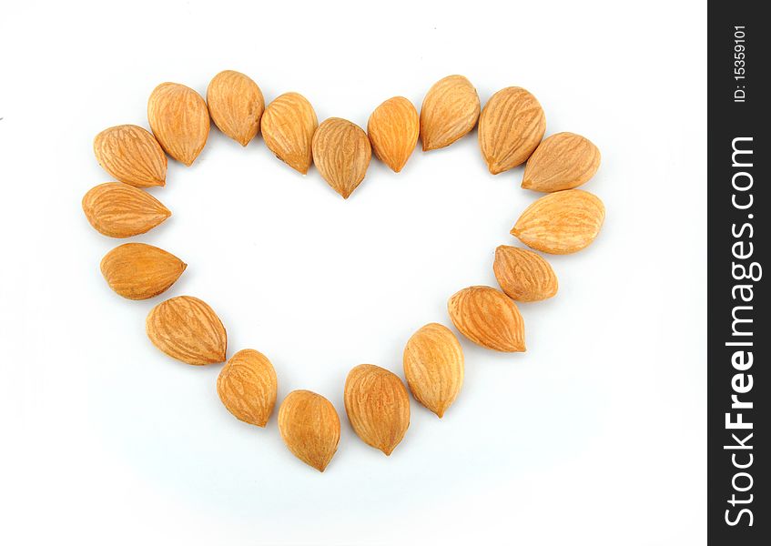 Almonds Heart Shape