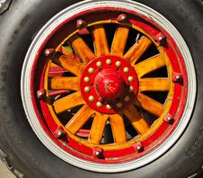 Vintage Fire Truck Wood Wheel Stock Photos Vintage Fire Truck Wood Wheel Stock Photos