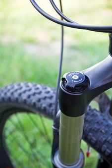 Mountain Bike Shock Detail Stock Image Mountain Bike Shock Detail Stock Image