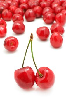 Group Of Sweet Cherries Stock Images