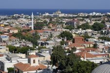 View Over Rhodes Old Town Royalty Free Stock Photo View Over Rhodes Old Town Royalty Free Stock Photo