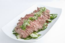 Rare Fillet Steak Salad Royalty Free Stock Photo Rare Fillet Steak Salad Royalty Free Stock Photo