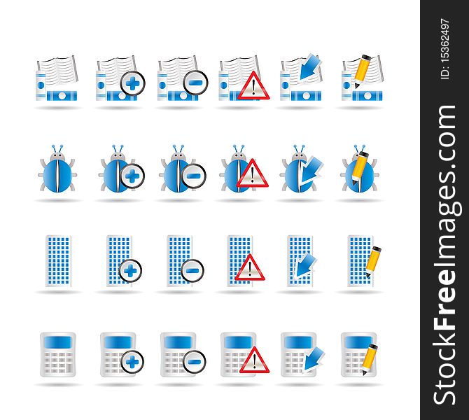 24 Business, Office And Website Icons