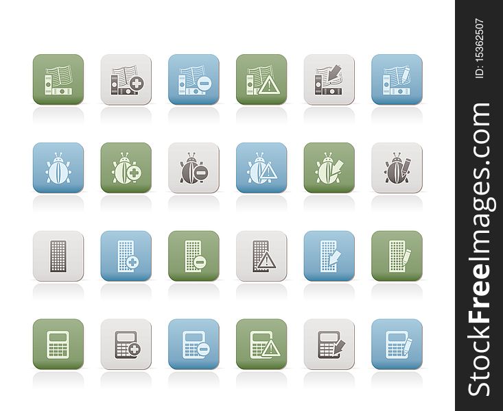 24 Business, office and website icons