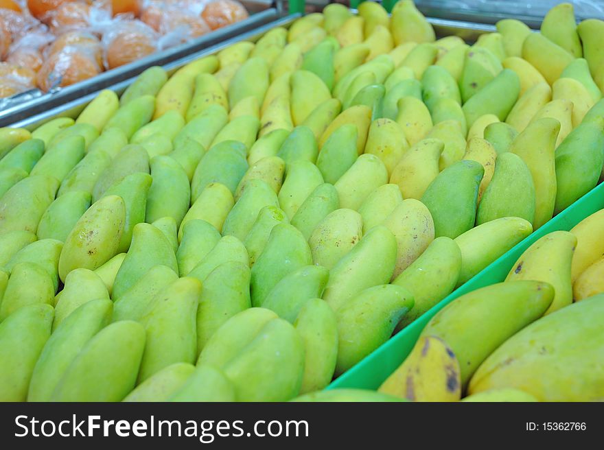 Chinese supermarket market sell mango. Chinese supermarket market sell mango