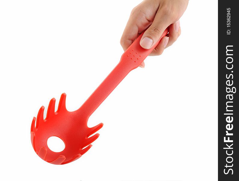 Hand Use plastic spaghetti spoon