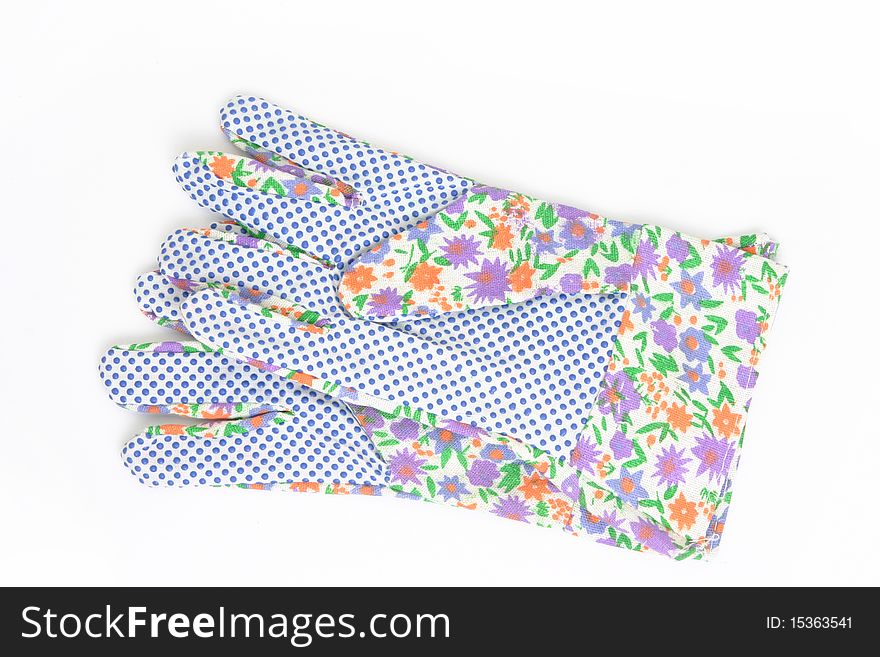Garden Gloves isolated on a white background