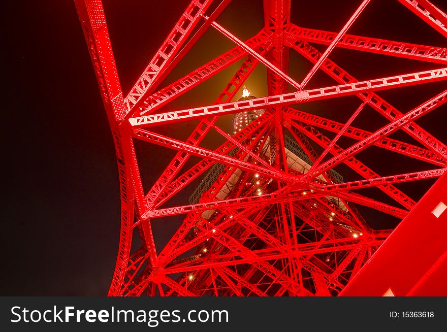 A comunications and observation tower located in Tokyo Japan. A comunications and observation tower located in Tokyo Japan