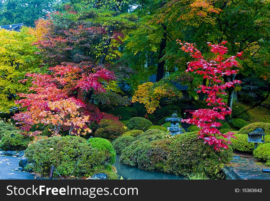 Autumn day in the Japanese resort Nikko. Autumn day in the Japanese resort Nikko