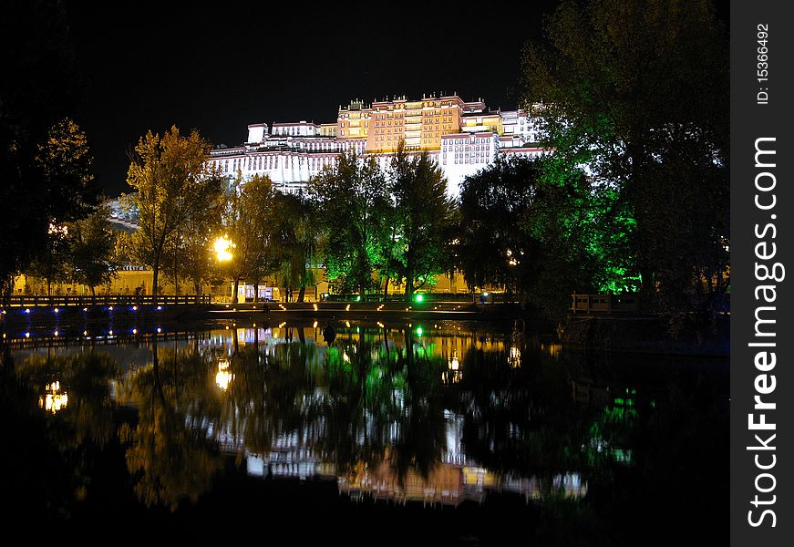 The Potala Palace on the Lake. The Potala Palace on the Lake