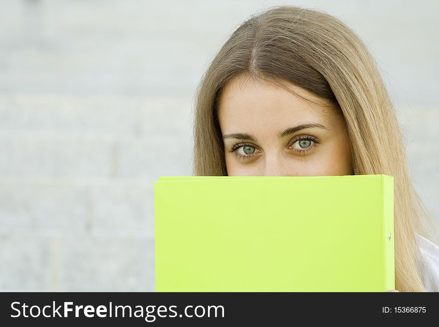 Businesswoman With A Folder