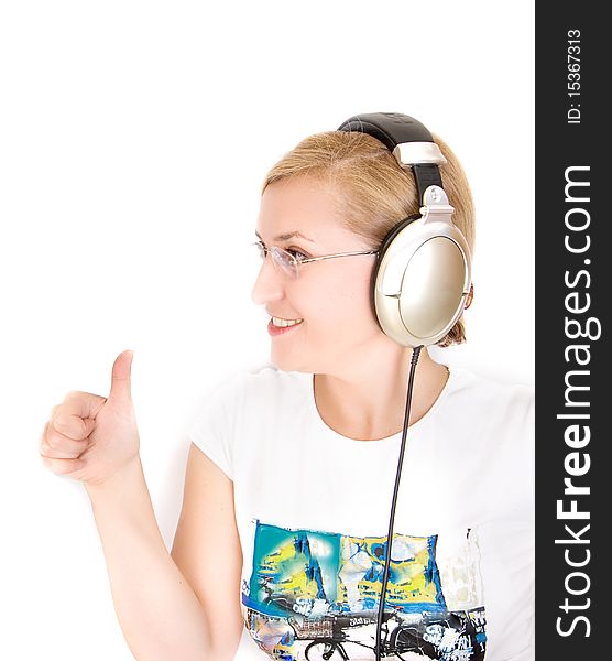 Woman Listening To Music