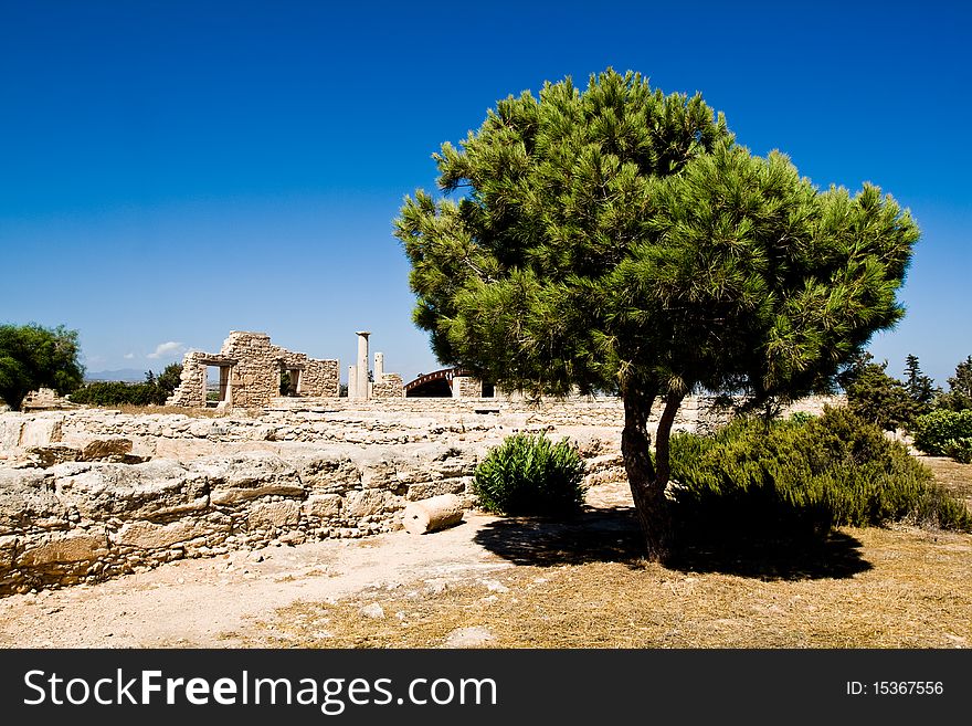 View of Sanctuary of Apollon Ylatis, Cyprus.