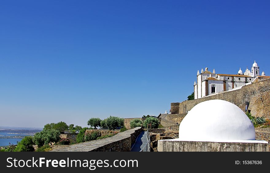 Two temples in Monsaraz village, Portugal. Two temples in Monsaraz village, Portugal.