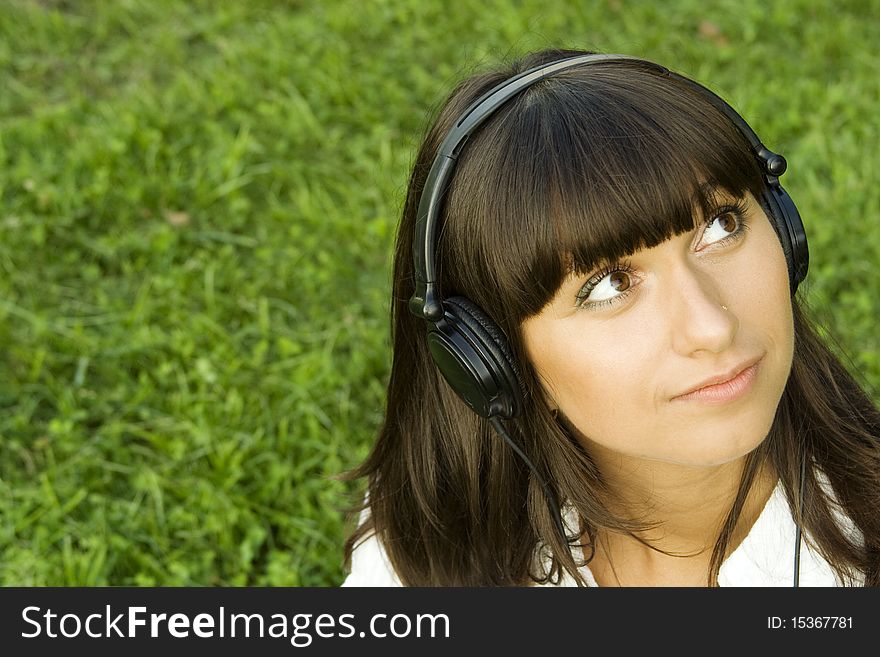 Young Woman Listening To Music