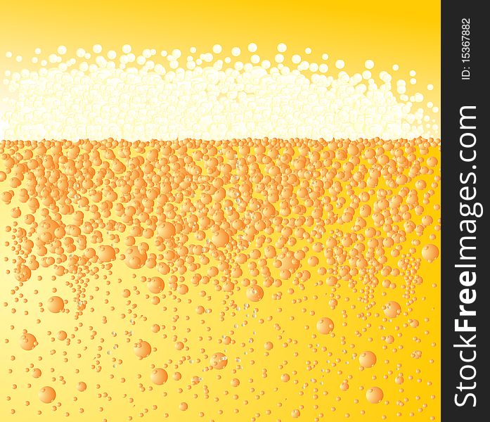 Abstract beer background yellow white
