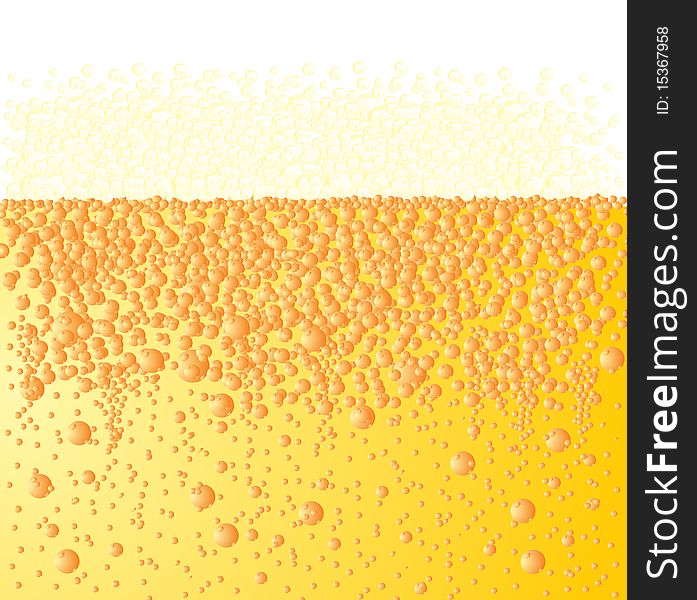 Abstract beer background yellow white