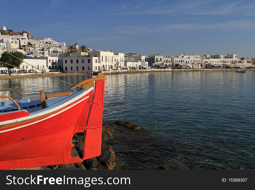Finshing town by the water on the Greek Islands. Finshing town by the water on the Greek Islands