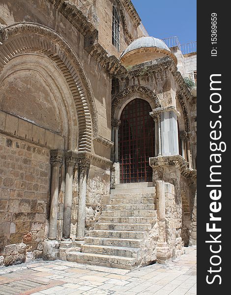 The porch in the temple. Jerusalem
