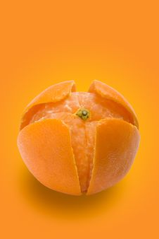 Tangerine And Peel 2 | Clipping Paths Royalty Free Stock Photos Tangerine And Peel 2 | Clipping Paths Royalty Free Stock Photos