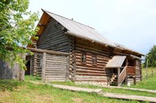 Traditional Russian Rural House Royalty Free Stock Photography
