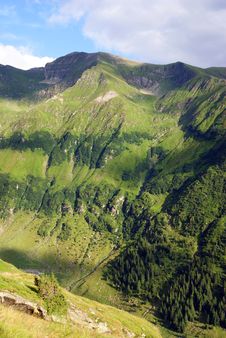 Sun And Shadows At High Altitude Royalty Free Stock Image
