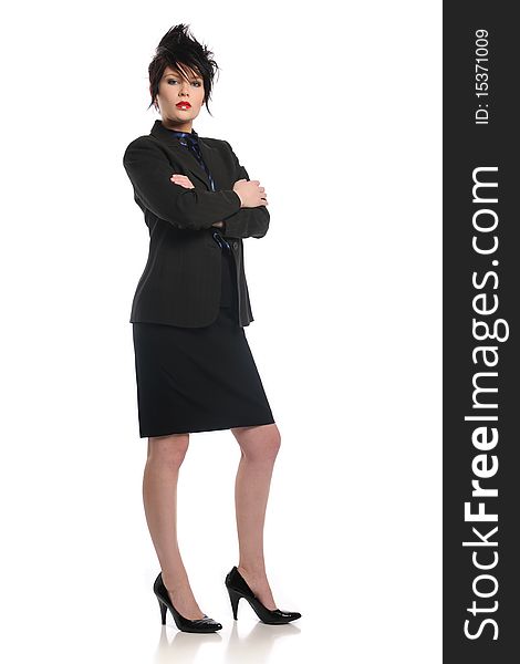 Businesswoman with crossed arms