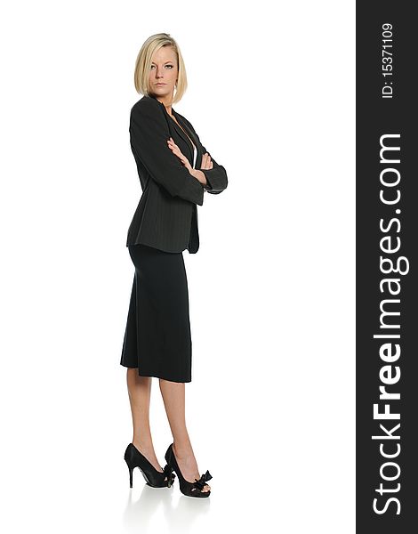 Businesswoman with crossed arms