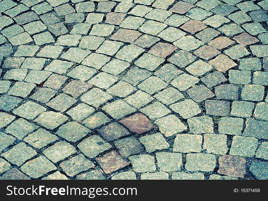 Close-up of an cobble stone path. Close-up of an cobble stone path