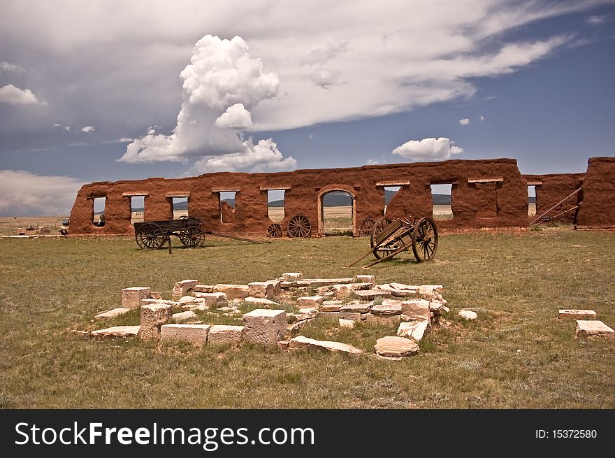These are ruins of old Fort Union from Fort Union National Historic Park in New Mexico
