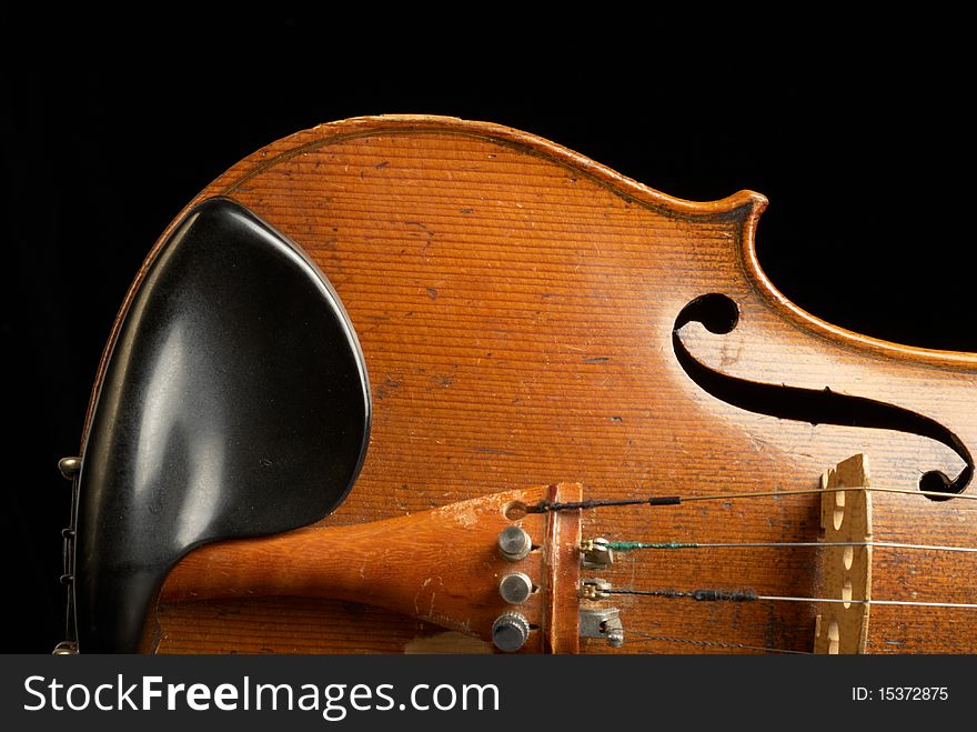 Close up of a violin body. Close up of a violin body
