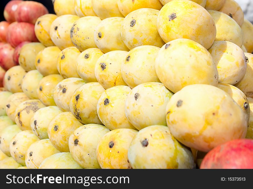 Fresh organic mango for sale at a market farm products, India