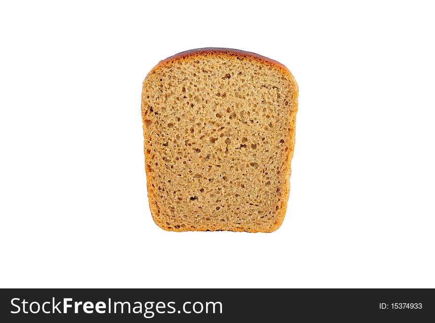 Close up of isolated piece of bread. Close up of isolated piece of bread