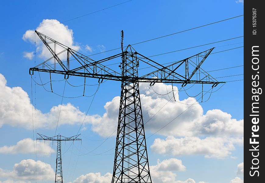 Electricity pylon in the netherlands