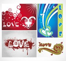 Various Colorful Heart Background Set For Your Des Royalty Free Stock Photos Various Colorful Heart Background Set For Your Des Royalty Free Stock Photos