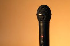 Black Modern Microphone Royalty Free Stock Image