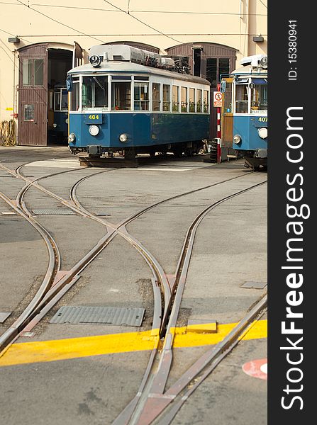 Old vintage Tram of trieste, Italy