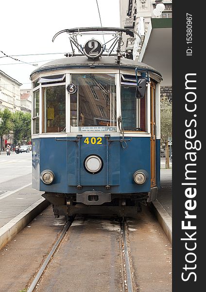 Old vintage Tram of Trieste, Italy