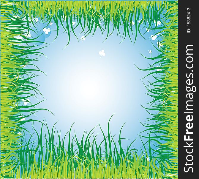 Spring grass background for your text