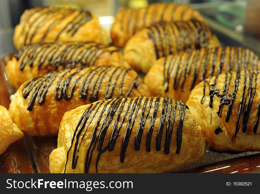 Cheese Puff With Chocolate Top