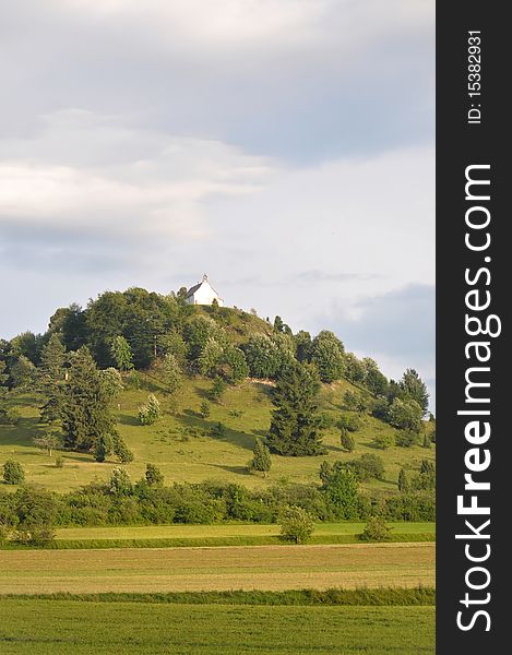 The Salmendingen Chapel, Baden Wuerttemberg, Germany - well-known landmark in the Zollern-Alb county.