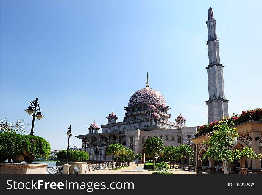 Beautiful mosque in Putrajaya,Malaysia.