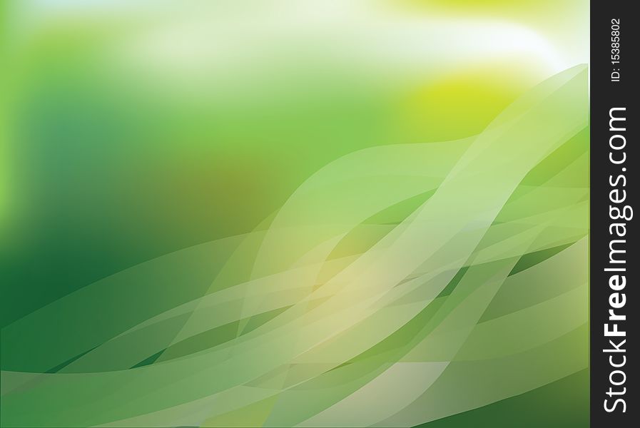 Illustration of abstract lines on a green background