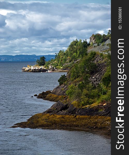 Sea view coast in Norway