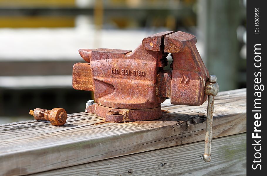Old Rusty Vise