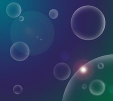 Bubble Planet Background Royalty Free Stock Photo