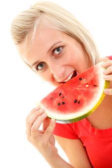 Watermelon Girl Royalty Free Stock Photos Watermelon Girl Royalty Free Stock Photos