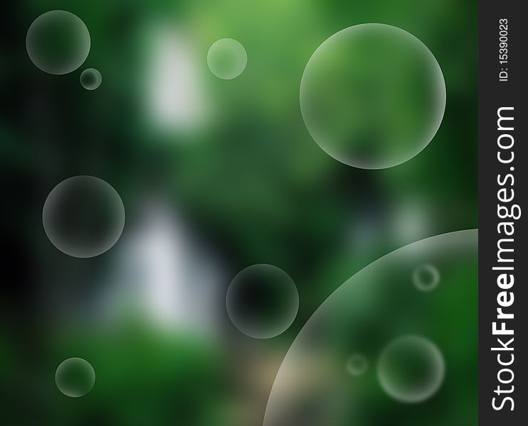 Bubble planet gradient background illustration. Bubble planet gradient background illustration